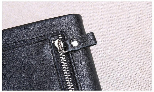 Planet Gates Mini purse women's leather short men's wallet leather Korean version of the young ultra thin vertical wallet soft leather