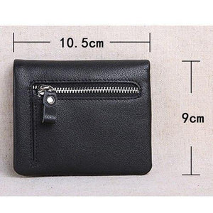 Planet Gates Mini purse women's leather short men's wallet leather Korean version of the young ultra thin vertical wallet soft leather