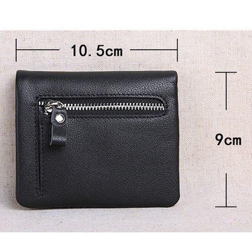 Planet Gates Mini purse women's leather short men's wallet leather Korean version of the young ultra thin vertical wallet soft leather
