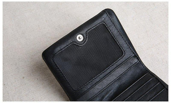 Planet Gates Mini purse women's leather short men's wallet leather Korean version of the young ultra thin vertical wallet soft leather