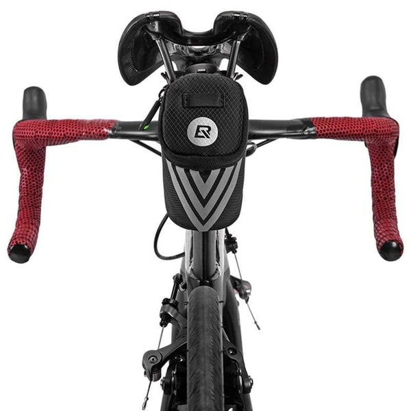 Planet Gates Mini Rear Bike Saddle Bag Portable Reflective Tail Seatpost Nylon Cycling Bike Bicycle Bag Package MTB Bike Accessories
