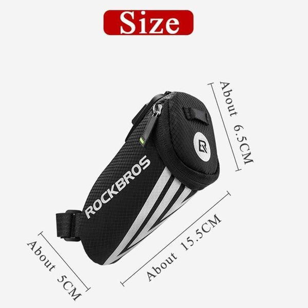 Planet Gates Mini Rear Bike Saddle Bag Portable Reflective Tail Seatpost Nylon Cycling Bike Bicycle Bag Package MTB Bike Accessories