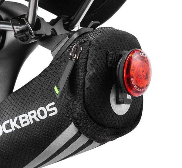 Planet Gates Mini Rear Bike Saddle Bag Portable Reflective Tail Seatpost Nylon Cycling Bike Bicycle Bag Package MTB Bike Accessories