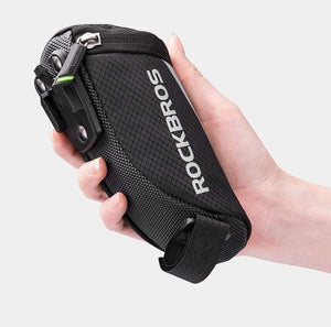 Planet Gates Mini Rear Bike Saddle Bag Portable Reflective Tail Seatpost Nylon Cycling Bike Bicycle Bag Package MTB Bike Accessories