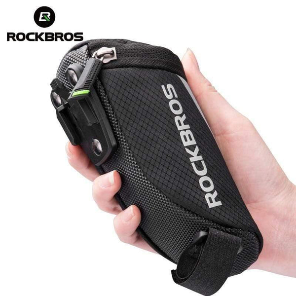 Planet Gates Mini Rear Bike Saddle Bag Portable Reflective Tail Seatpost Nylon Cycling Bike Bicycle Bag Package MTB Bike Accessories