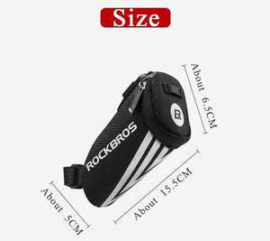 Planet Gates Mini Rear Bike Saddle Bag Portable Reflective Tail Seatpost Nylon Cycling Bike Bicycle Bag Package MTB Bike Accessories