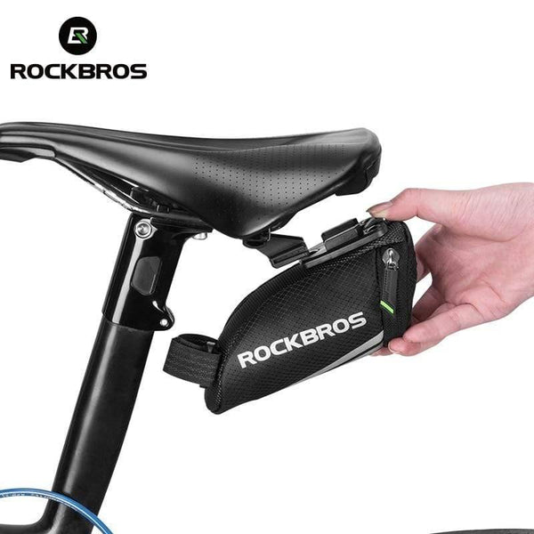Planet Gates Mini Rear Bike Saddle Bag Portable Reflective Tail Seatpost Nylon Cycling Bike Bicycle Bag Package MTB Bike Accessories