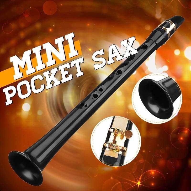 Planet Gates Mini Sax Portable Bb Saxophone ABS Lightweight Sax Musical Instruments with Carrying Bag for Begginer