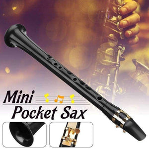 Planet Gates Mini Sax Portable Bb Saxophone ABS Lightweight Sax Musical Instruments with Carrying Bag for Begginer