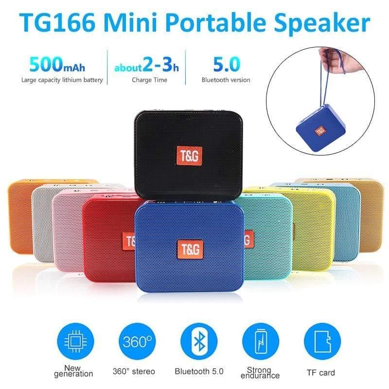 Planet Gates Mini Speaker TG166 Portable Music Player With FM Radio Bluetooth Speakers Subwoofer Outdoor Can Be Hands-free Calling