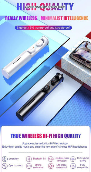 Planet Gates Mini Sport Wireless Earphone True TWS Earbuds Wireless Bluetooth 5.0 Headphones Headset With Charging Box For Android IOS Phone