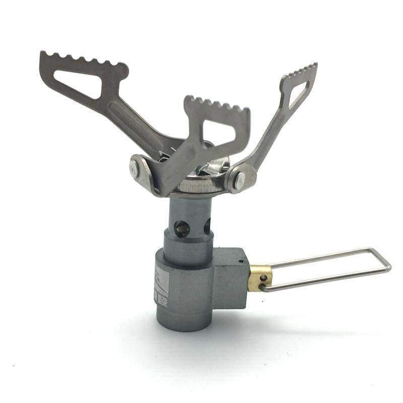 Planet Gates Mini Titanium Gas Stove Outdoor Portable Folding Camping Stoves Survival Pocket Picnic Cooking Gas Cooker BRS-3000T Only 25g