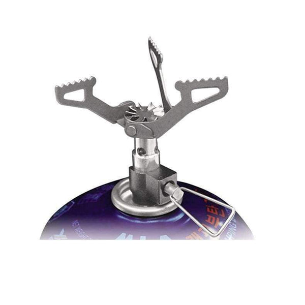 Planet Gates Mini Titanium Gas Stove Outdoor Portable Folding Camping Stoves Survival Pocket Picnic Cooking Gas Cooker BRS-3000T Only 25g