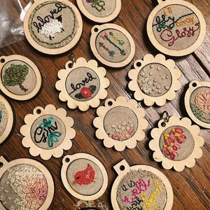 Planet Gates Mini Wooden Hoop/Ring Embroidery Frame Cross Stitch Sewing Art Works For Bag Clothes Sewing