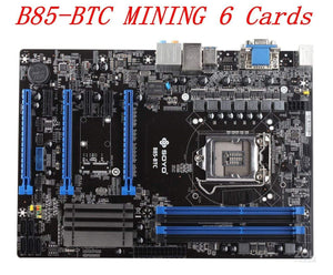 Planet Gates Mining BTC B85-BTC 6PCI-E Desktop Motherboard B85 LGA 1150 DDR3 16G SATA3 USB3.0 ATX BTC Mining Motherboard