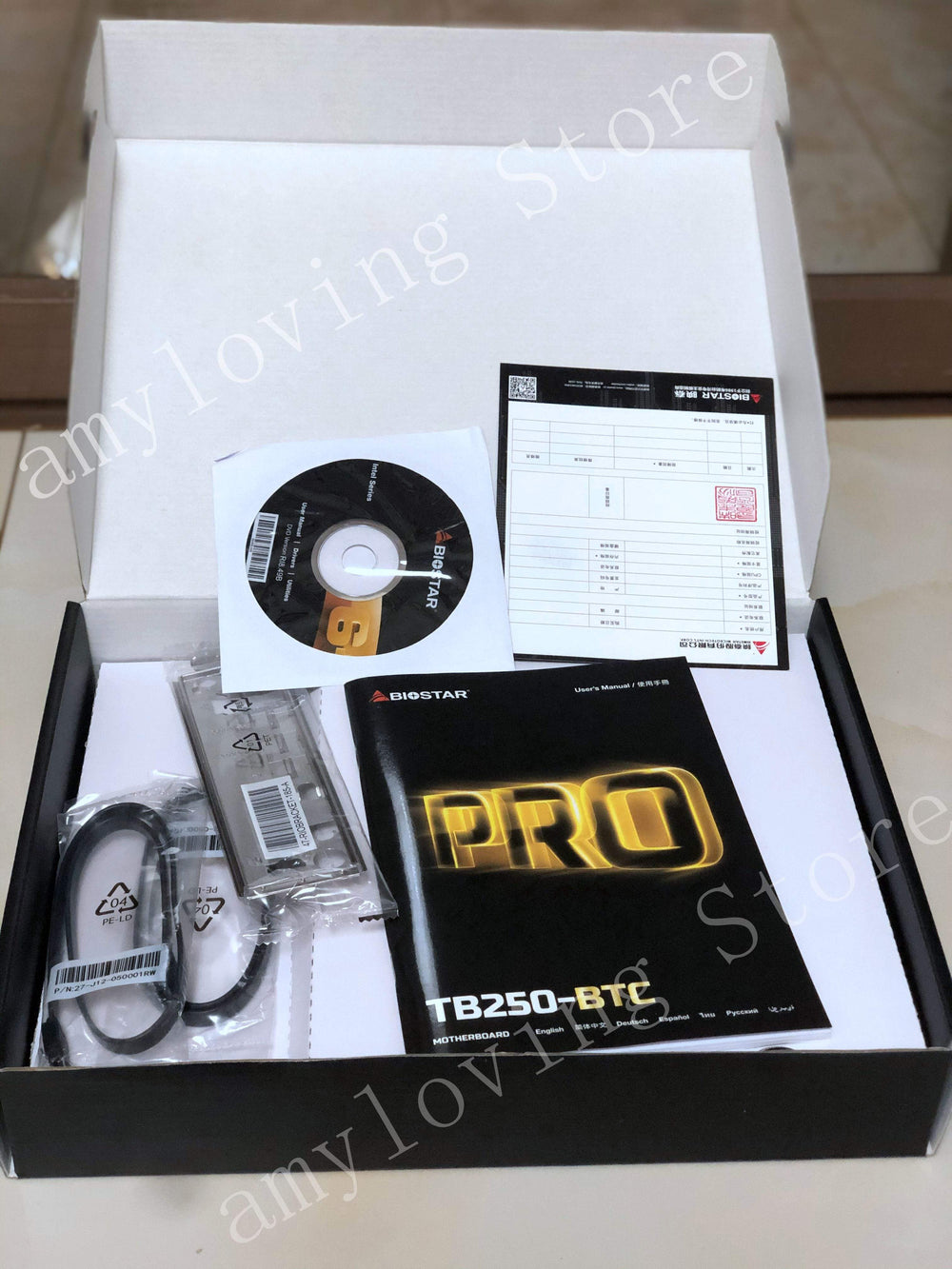 Planet Gates Mining Motherboard for BIOSTAR TB250-BTC 6PCIE GPU cards B250 LGA 1151 DDR4 TB250 ATX BTC 6 cards mainboard