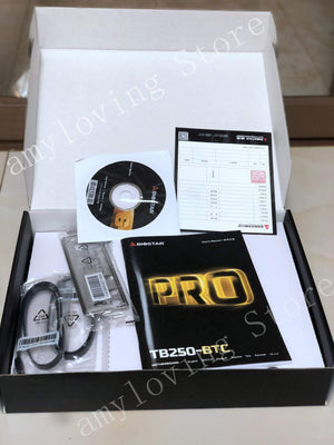 Planet Gates Mining Motherboard for BIOSTAR TB250-BTC 6PCIE GPU cards B250 LGA 1151 DDR4 TB250 ATX BTC 6 cards mainboard
