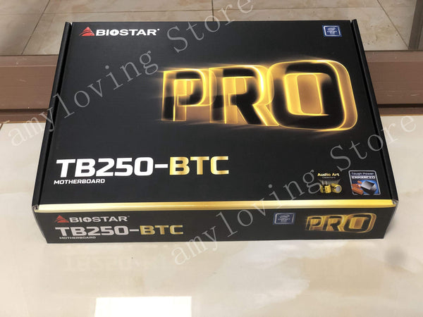 Planet Gates Mining Motherboard for BIOSTAR TB250-BTC 6PCIE GPU cards B250 LGA 1151 DDR4 TB250 ATX BTC 6 cards mainboard