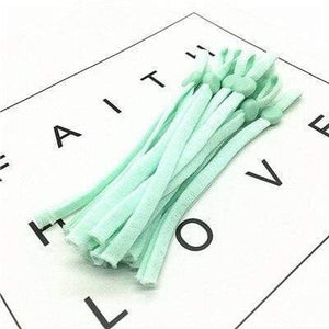 Planet Gates mint green / 5mm / 20pcs 100Pcs Mask Sewing Elastic Band Cord With Adjustable Buckle Stretchy Mask Earloop Lanyard Earmuff Rope DIY Making Supplies