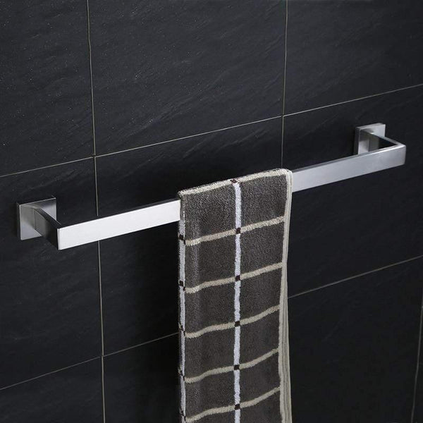 Planet Gates Mirror Polished Stainless Steel Bathroom Accessories Kit. Quality Chrome Towel Rack Towel Bar Paper Holder Robe Hook (4 pieces suit)