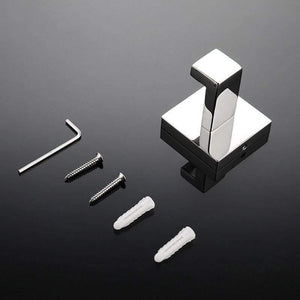 Planet Gates Mirror Polished Stainless Steel Bathroom Accessories Kit. Quality Chrome Towel Rack Towel Bar Paper Holder Robe Hook (4 pieces suit)