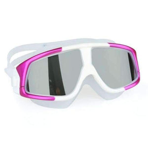 Planet Gates Mirror Rose White / China Swimming Goggles Comfortable Silicone Large Frame Swim Glasses Anti-Fog UV Men Women Swim Mask Waterproof
