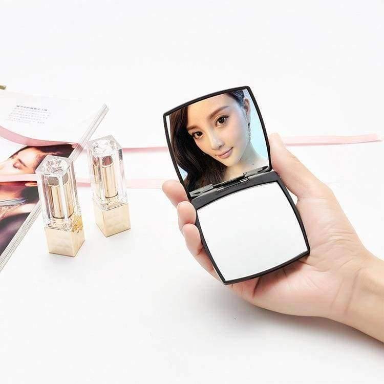 Planet Gates Mirror square Shape Girl Mini Double Sides Portable Mirror Pocket Makeup Cosmetics Compact Mirrors Drop Shipping
