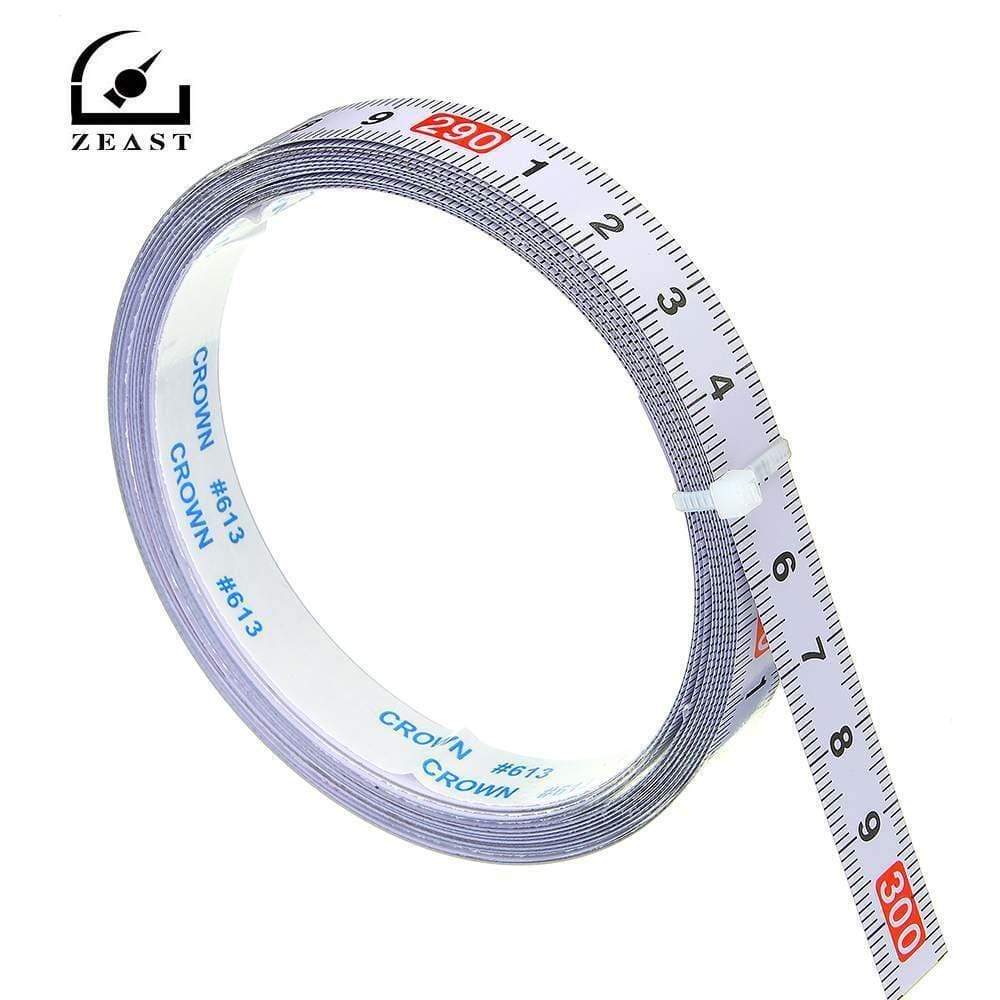 Planet Gates Miter Track Tape Measure Self Adhesive Metric Steel Ruler Miter Saw Scale For T-track Router Table Saw Band Saw Woodworking Tool