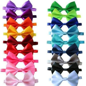 Planet Gates mix 18 colour 100pcs Pet bowties Solid Adjustable Pet dog Cat Wedding Accessories Pet Neckties Ties  Dog Holiday Products Christmas Supplies