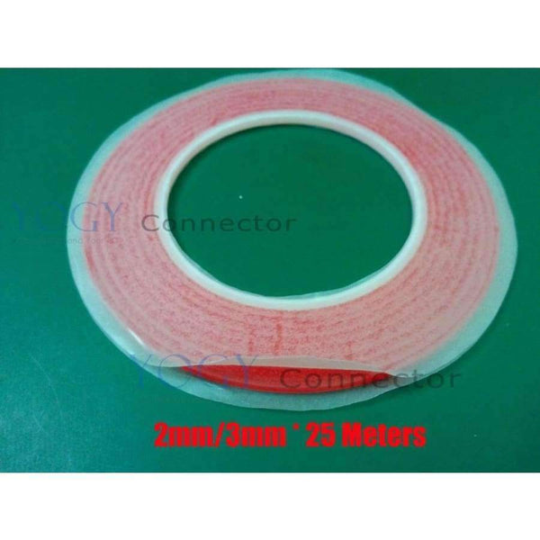Planet Gates Mix 2pcs 2mm/3mm*25M Super Strong Acrylic Glue Double Sided Tape, No Trace for Phone Camera Display, Battery, Lens