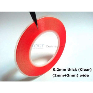 Planet Gates Mix 2pcs 2mm/3mm*25M Super Strong Acrylic Glue Double Sided Tape, No Trace for Phone Camera Display, Battery, Lens
