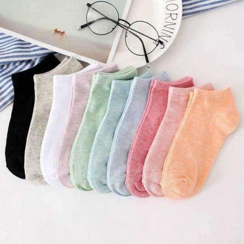 Planet Gates Mix color01 / one size 10pairs/lot  Colors Basic Section Women Casual Softable Cute Boat Socks Short Ankle Socks Girls Ladies Low Cut Socks