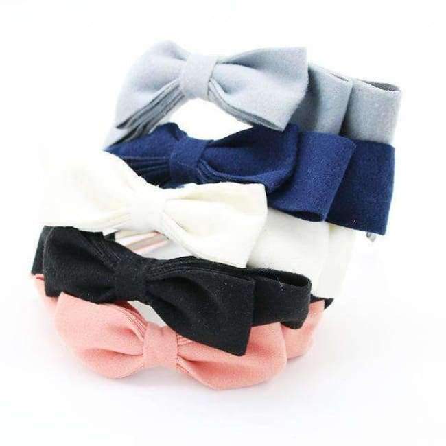 Planet Gates 2018 New winter velvett 3 layor bow elegant headband fashion children hairband hair accessories OEM