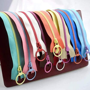 Planet Gates mix colors / 3# / 15cm 10Pcs Meetee 15-40cm 3# Closed End Resin Zippers Pull Ring Zip Slider Head For Sewing Bags Wallet Purse Cloth Accessories Crafts