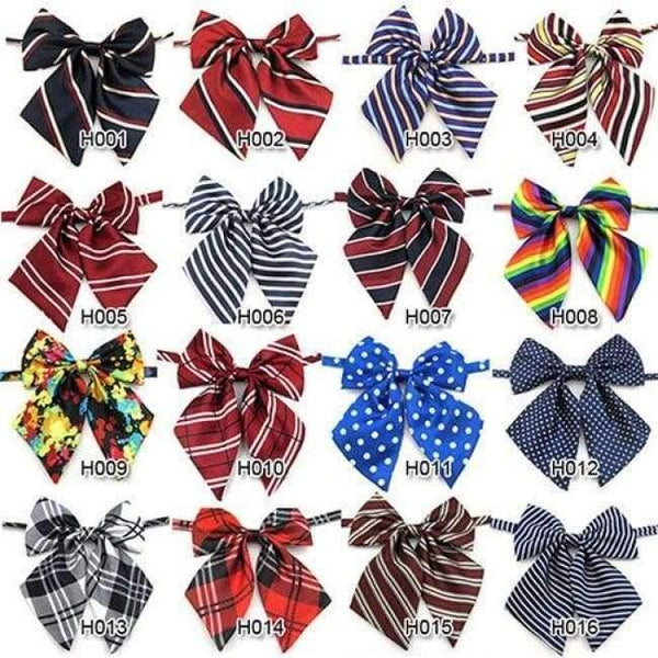 Planet Gates mix colour 1 100pcs Pet bowties Solid Adjustable Pet dog Cat Wedding Accessories Pet Neckties Ties  Dog Holiday Products Christmas Supplies