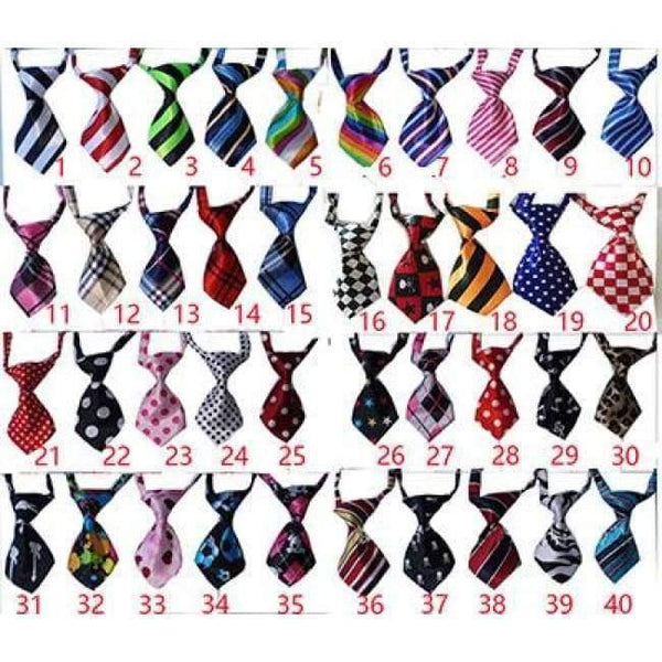 Planet Gates mix colour 3 100pcs Pet bowties Solid Adjustable Pet dog Cat Wedding Accessories Pet Neckties Ties  Dog Holiday Products Christmas Supplies