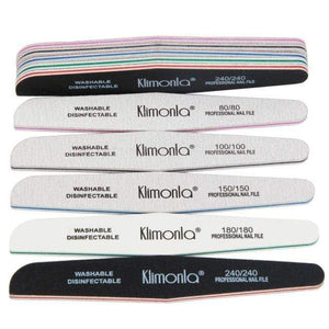 Planet Gates Mix Grits 10Pcs Professional Rhombus Nail File 80/100/150/180/240 Nail Varnish Sets Wooden nagelvijl Manicure Tools Nails Accessories