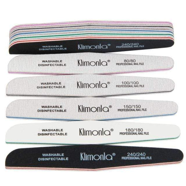 Planet Gates Mix Grits 10Pcs Professional Rhombus Nail File 80/100/150/180/240 Nail Varnish Sets Wooden nagelvijl Manicure Tools Nails Accessories