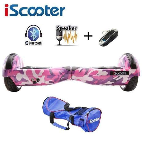 Planet Gates mix pink n BT n bag / Russian Federation IScooter 6.5inch Hoverboards self balancing scooter electric skateboard overboard mini skywalker standing up hoverboards