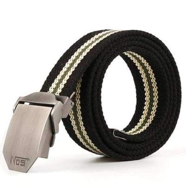 Planet Gates mix2 / 110cm Hot male tactical belt Top quality Elastic Canvas belts for men NO5 Automatic buckle Outdoor Sport Long 160cm White Weave straps