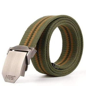 Planet Gates mix4 / 110cm Hot male tactical belt Top quality Elastic Canvas belts for men NO5 Automatic buckle Outdoor Sport Long 160cm White Weave straps