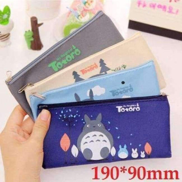 Planet Gates Mixed design 20 pcs/lot Cute Japan Cartoon Totoro series Canvas Pencil bag/Pen Pencils & Writing Supplies Office & School Stationery
