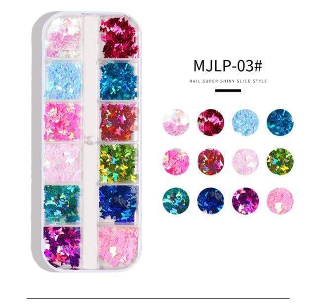 Planet Gates White ABS Double Layer French Powder Box Recycled Nail Powder Storage Box Portable Infiltration Powder Container Nail Tool D302