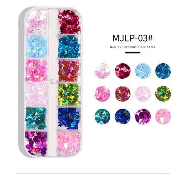 Planet Gates MJLP-03 White ABS Double Layer French Powder Box Recycled Nail Powder Storage Box Portable Infiltration Powder Container Nail Tool D302