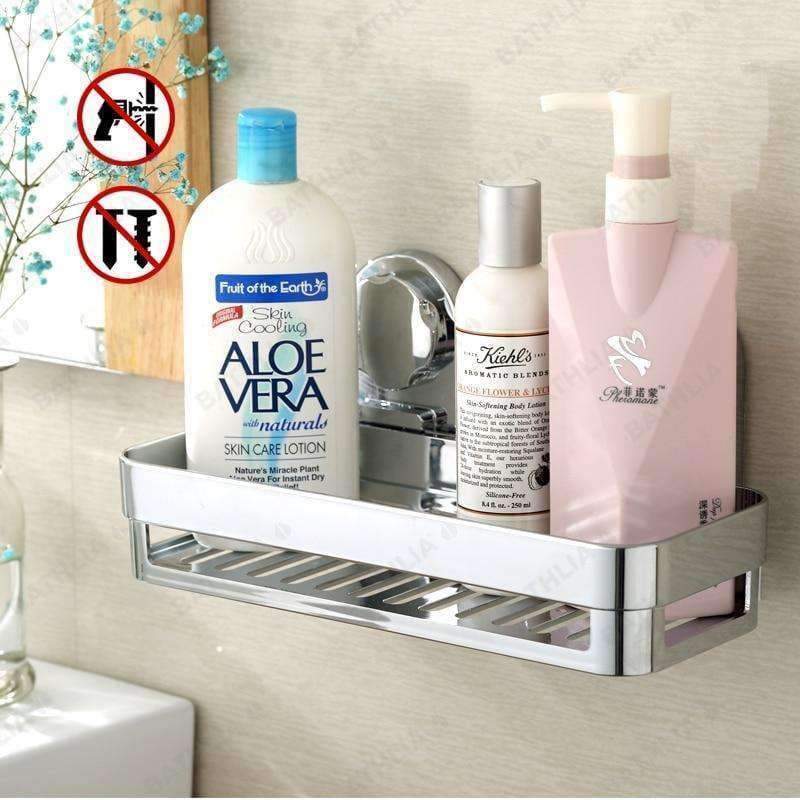 Planet Gates MJY007-WHITE Bathroom Accessories Corner Rack Shower Caddy Shelf  Bathroom Shampoo Holder With Suction Cup Super-big Size Shower Storage Rack