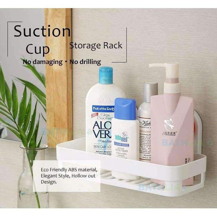 Planet Gates MJY007-WHITE Bathroom Accessories Corner Rack Shower Caddy Shelf  Bathroom Shampoo Holder With Suction Cup Super-big Size Shower Storage Rack