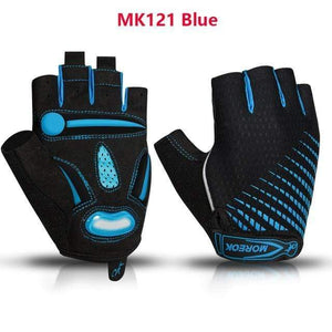 Planet Gates MK121Blue / L Cycling Gloves Gel Shockproof MTB Road Bike Gloves Breathable Durable Bicycle Gloves Non-slip Biking Glove for Men Women