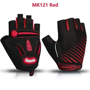 Planet Gates MK121Red / S Cycling Gloves Gel Shockproof MTB Road Bike Gloves Breathable Durable Bicycle Gloves Non-slip Biking Glove for Men Women