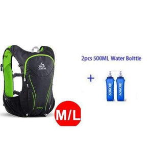 Planet Gates ML and bottles Outdoor Sports Backpack Women / Men Marathon Hydration Vest Pack for Exchange Cycling Hiking Running Water Bag