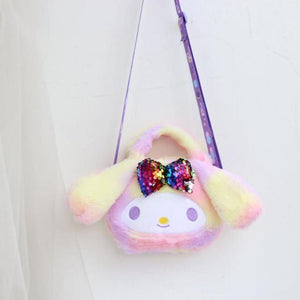 Planet Gates mld KAWAII Sanriod Anime cartoon Series Cinnamorol soft  plush toy Messenger Bag pocket money Bag Cosmetic bag Baby Boy girl Gift